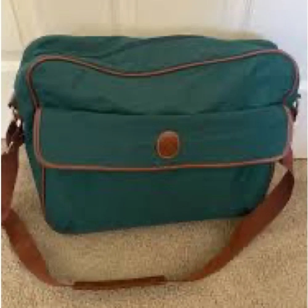 Ralph Lauren Luggage Canvas Green Polo Bag Messenger Bag Carry On Work Travel
